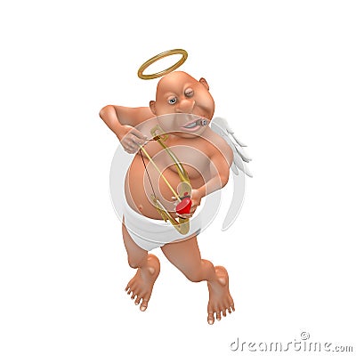 Droopy Cupid Stock Photo