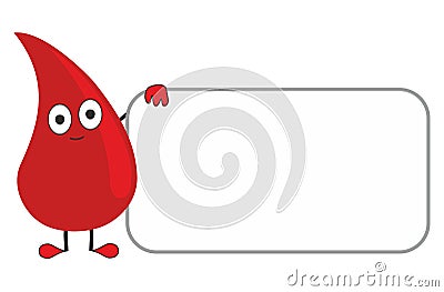 A drop of blood Vector Illustration