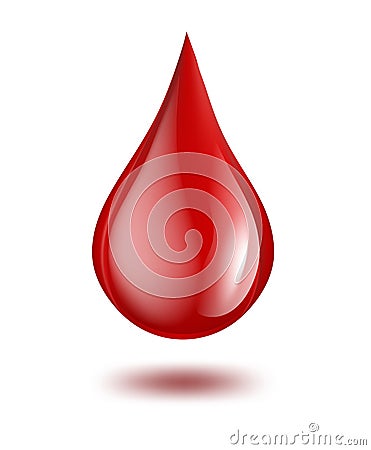 Drop of blood Vector Illustration