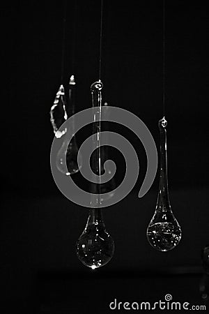 A drop of glass. Stock Photo