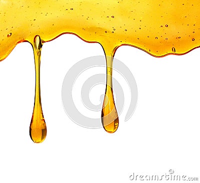 Drop of honey Stock Photo