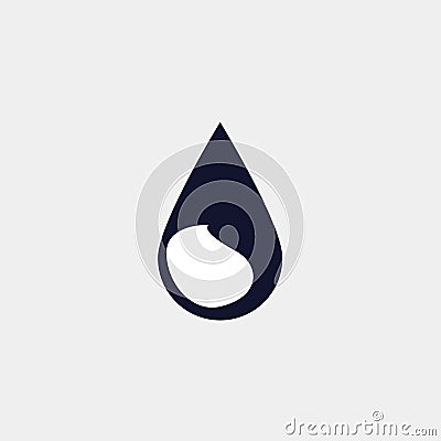 drop icon, vector illustration. flat icon vector Cartoon Illustration