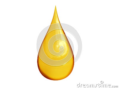 Drop of oil Cartoon Illustration