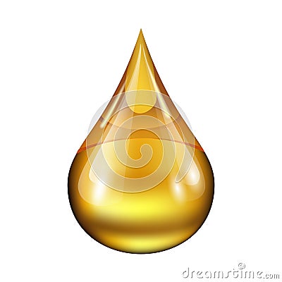 Drop of oil Vector Illustration