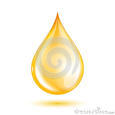 Drop of oil Vector Illustration