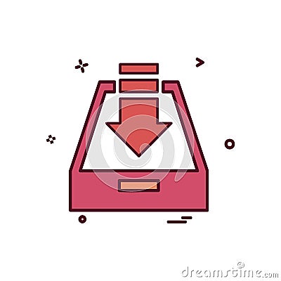 Dropbox icon design vector Vector Illustration