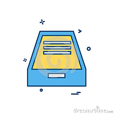 Dropbox icon design vector Vector Illustration