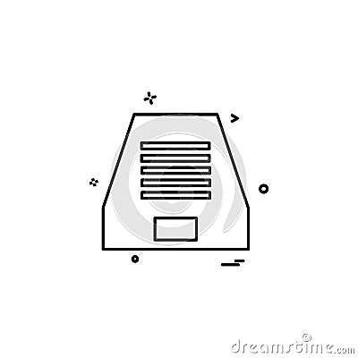 Dropbox icon design vector Vector Illustration