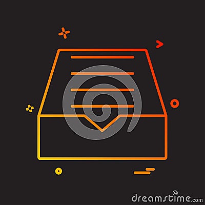 Dropbox icon design vector Vector Illustration