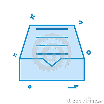 Dropbox icon design vector Vector Illustration