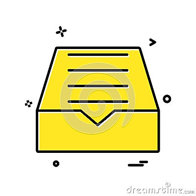 Dropbox icon design vector Vector Illustration