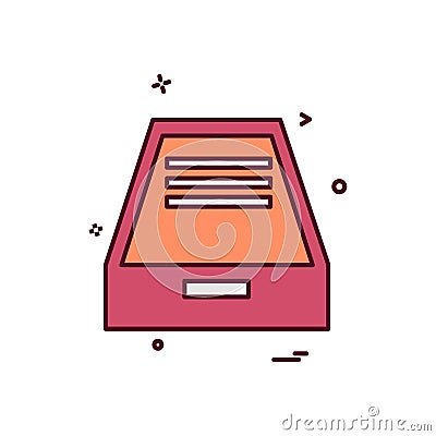 Dropbox icon design vector Vector Illustration