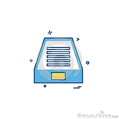 Dropbox icon design vector Vector Illustration