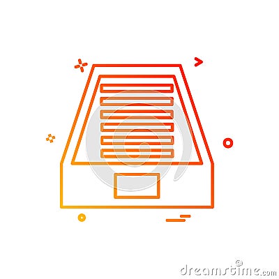 Dropbox icon design vector Vector Illustration