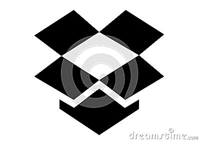 Dropbox Icon Logo Editorial Stock Photo