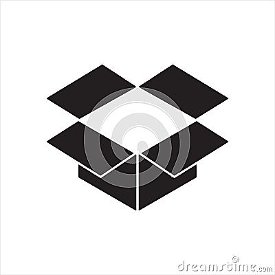 Dropbox icon or logo Vector Illustration