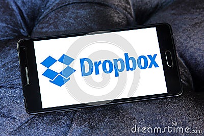 Dropbox logo Editorial Stock Photo