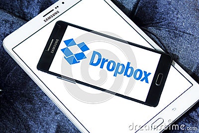 Dropbox logo Editorial Stock Photo
