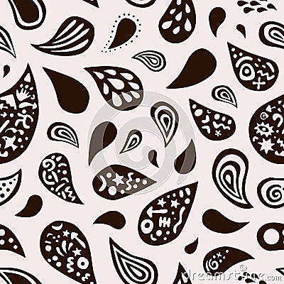 dropes abstract seamless vector pattern , sign and symbols Vector Illustration