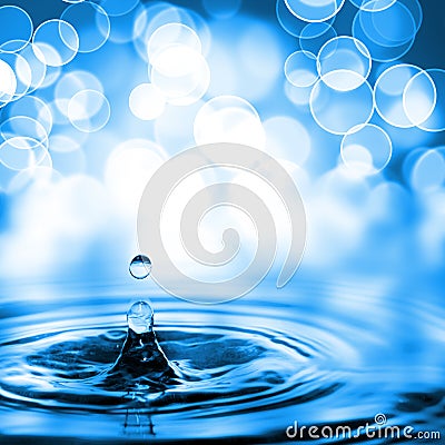 Droplet of water Stock Photo
