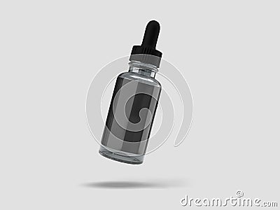 Dropper Bottle Mockup 3D Rendering Design Stock Photo