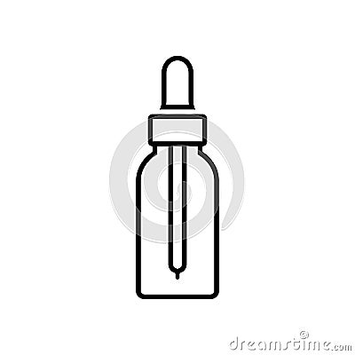 Dropper vector line icon Vector Illustration