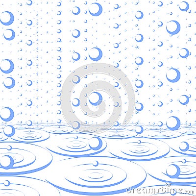 Rain blue graphic image Cartoon Illustration