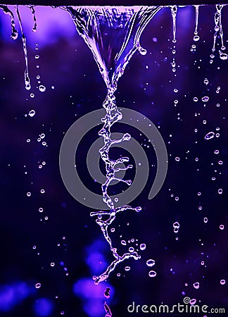 DNA of water Stock Photo