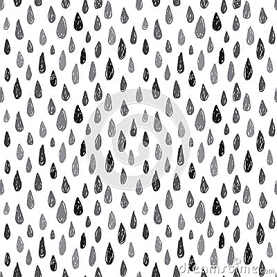 Drops seamless pattern. Vector Illustration