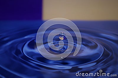 Water droplet photography creations Stock Photo