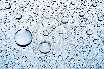 Drops of water macro photo Stock Photo
