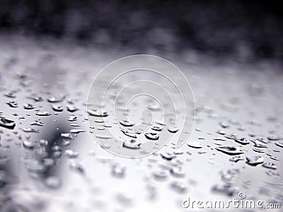 Drops of water - sharp macro Stock Photo