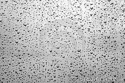 Drops on a windowpane Stock Photo