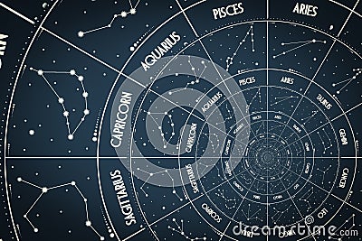 Droste effect background. Abstract design for concepts related to astrology and fantasy Stock Photo
