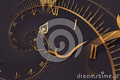 Droste effect background. Abstract design for concepts related to time Stock Photo