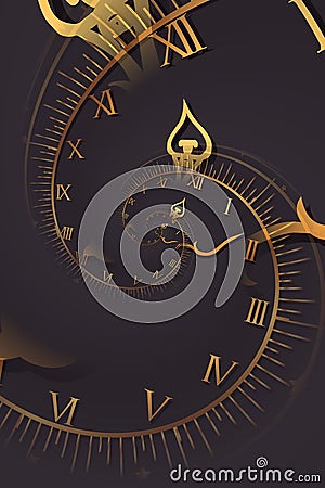 Droste effect background. Abstract design for concepts related to time Stock Photo