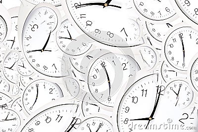 Droste effect background with infinite clock spiral. Abstract design for concepts related to time Stock Photo