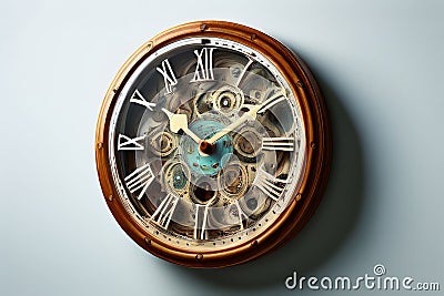 droste effect clock recursive image of a clock containing smalle Stock Photo