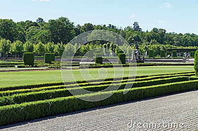 Gardens of Drottningholm Palace in Sweden Stock Photo