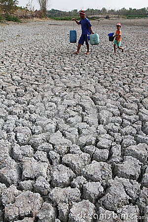 Drought in indonesia Editorial Stock Photo