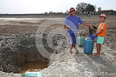 Drought in indonesia Editorial Stock Photo