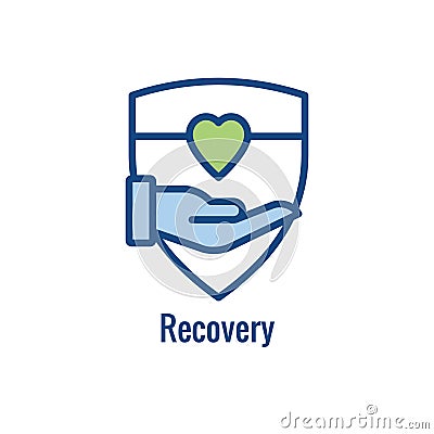 Drug & Alcohol Dependency Icon - shows drug addiction imagery Vector Illustration