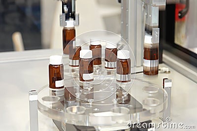 Drug manufacturing Stock Photo