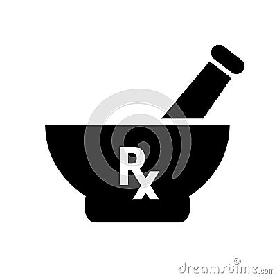 Drug preparation medicine icon Vector Illustration