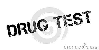 Drug Test rubber stamp Vector Illustration