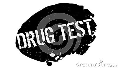 Drug Test rubber stamp Vector Illustration