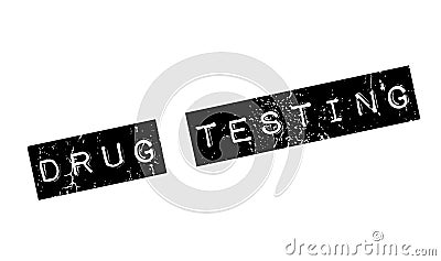 Drug Testing rubber stamp Vector Illustration