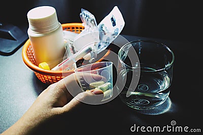 Drugs and pills Stock Photo