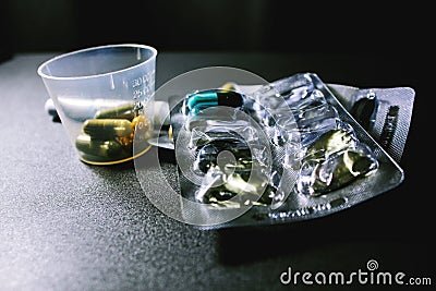 Drugs and pills Stock Photo