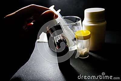 Drugs and pills Stock Photo